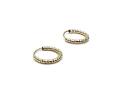 9ct Yellow Gold Twisted Sleeper Hoop Earrings