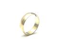 9ct Yellow Gold D Shaped Wedding Ring 5mm