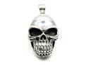 Silver Polished Skull Pendant