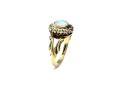 9ct yellow Gold Opal & Diamond Ring