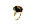 9ct Yellow Gold Tigers Eye Ring