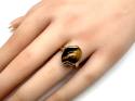 9ct Yellow Gold Tigers Eye Ring