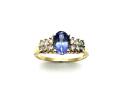 14ct Tanzanite & Diamond Ring