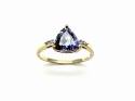 9ct Gold Tanzanite & Diamond Ring