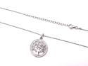 Silver CZ Tree Of Life Pendant & Chain