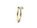 9ct Yellow Gold CZ Swirl Ring