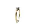 9ct Yellow Gold CZ 3 Stone Ring