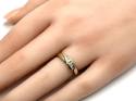 9ct Yellow Gold CZ Fancy 5 Stone Ring