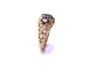 9ct Yellow Gold Garnet 3 Stone Ring