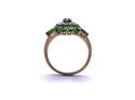 9ct Yellow Gold Diopside & Diamond Ring