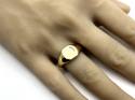 9ct Yellow Gold Plain Signet Ring