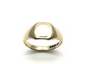 9ct Yellow Gold Plain Signet Ring