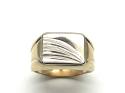 9ct Yellow Gold Patterned Signet Ring