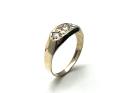 9ct Yellow Gold CZ 3 Stone Ring