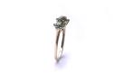 9ct Yellow Gold Emerald & Diamond Ring