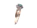 9ct Yellow Gold Emerald & Diamond Ring