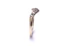 9ct Yellow Gold CZ Wishbone Ring