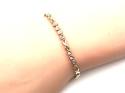 9ct Yellow Gold Diamond Bracelet