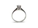 9ct White Gold Moissanite Ring