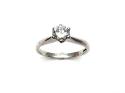 9ct White Gold Moissanite Ring