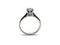 9ct White Gold Moissanite Ring