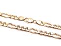 9ct Yellow Gold Figaro Chain 24 1/2 inc