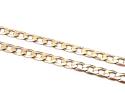 9ct Yellow Gold Flat Curb Chain 24 inch