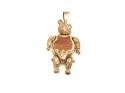 9ct Yellow Gold CZ Bear Pendant