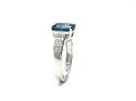 9ct London Blue Topaz & Diamond Ring