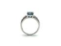 9ct London Blue Topaz & Diamond Ring