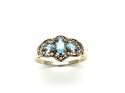 9ct Yellow Gold Blue Topaz Ring