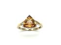 9ct Yellow Gold Citrine & Diamond Ring