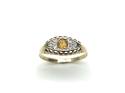 9ct Yellow Gold Citrine & Diamond Ring