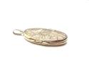 9ct Rose Gold Patterned Oval Locket