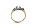 14ct Yellow Gold CZ 5 Stone Ring