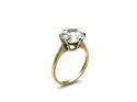 9ct Yellow Gold CZ Solitaire Ring