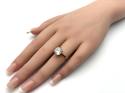 9ct Yellow Gold CZ Solitaire Ring