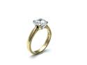 9ct Yellow Gold CZ Solitaire Ring