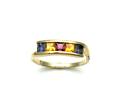 9ct Yellow Gold Multi Stone Ring