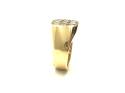 9ct Yellow Gold Diamond Gents Ring