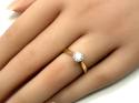 18ct Diamond Solitaire Ring 0.34ct