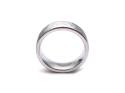 Tungsten Carbide Hammered Effect Ring 7mm