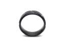 Tungsten Carbide Ring Black Matte IP Plate 7mm