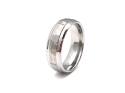 Tungsten Carbide Ring Hammered Effect 8mm