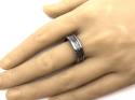 Tungsten Carbide Ring Black Carbon Fibre Inlay