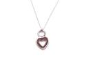 Silver Cut Out Heart Necklet