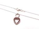 Silver Cut Out Heart Necklet