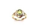 9ct Yellow Gold Peridot Solitaire Ring