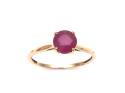 9ct Yellow Gold Ruby Solitaire Ring