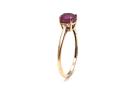 9ct Yellow Gold Ruby Solitaire Ring